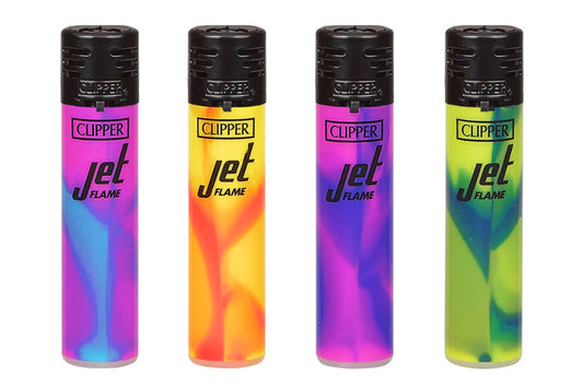 Jet Flame Tie Dye RARE Clipper Lighters Windproof Funny Cool Clippers Refill Gas