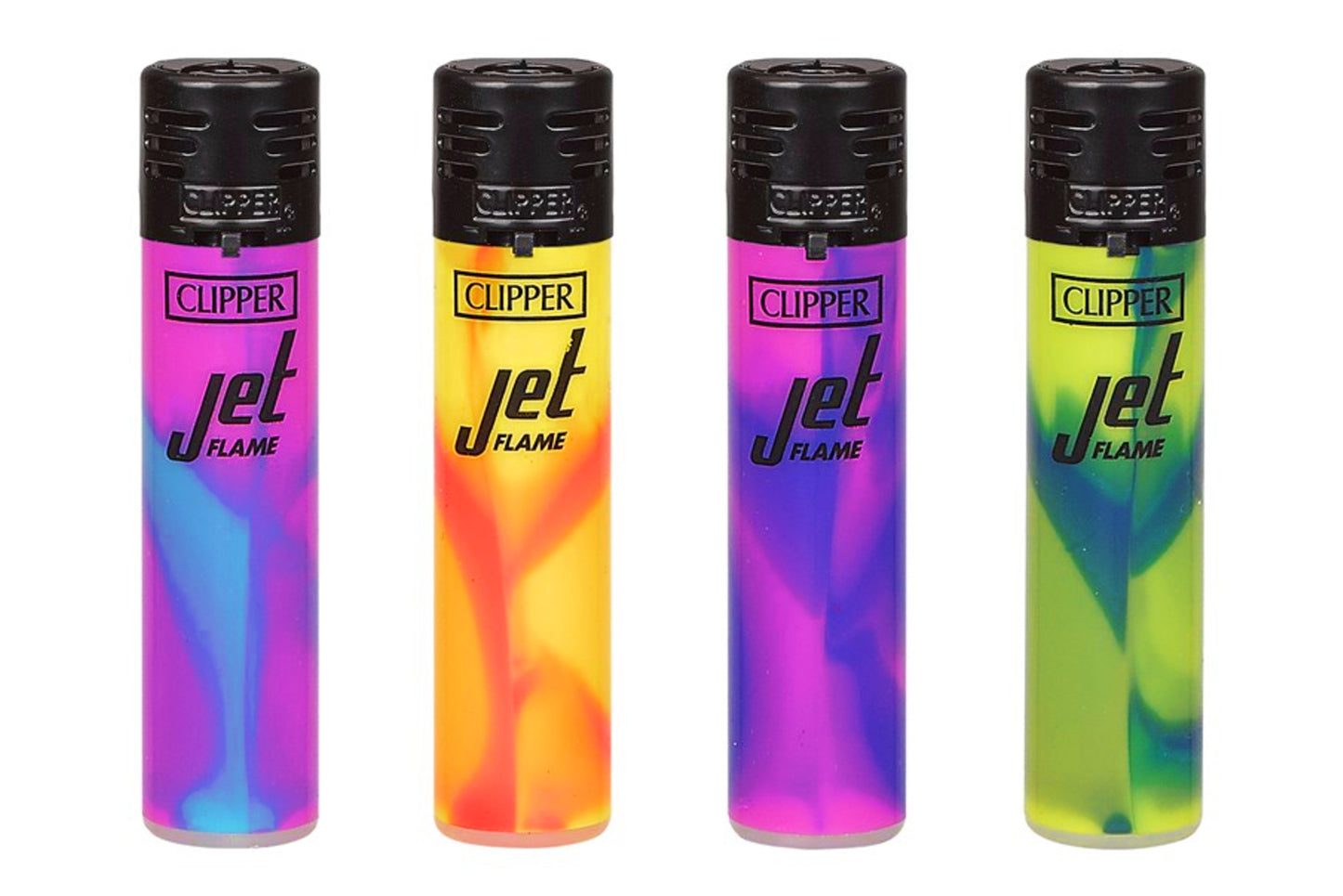 Jet Flame Tie Dye RARE Clipper Lighters Windproof Funny Cool Clippers Refill Gas