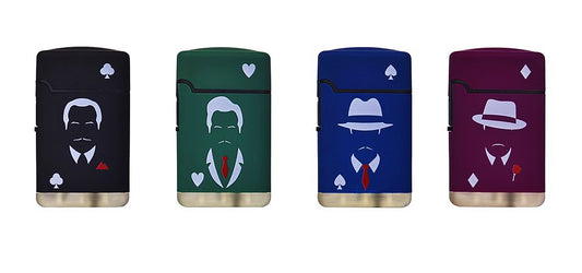 Mafia Playing Cards RARE Windproof Jet Flame Lighters Prof Zippo Cool Gas