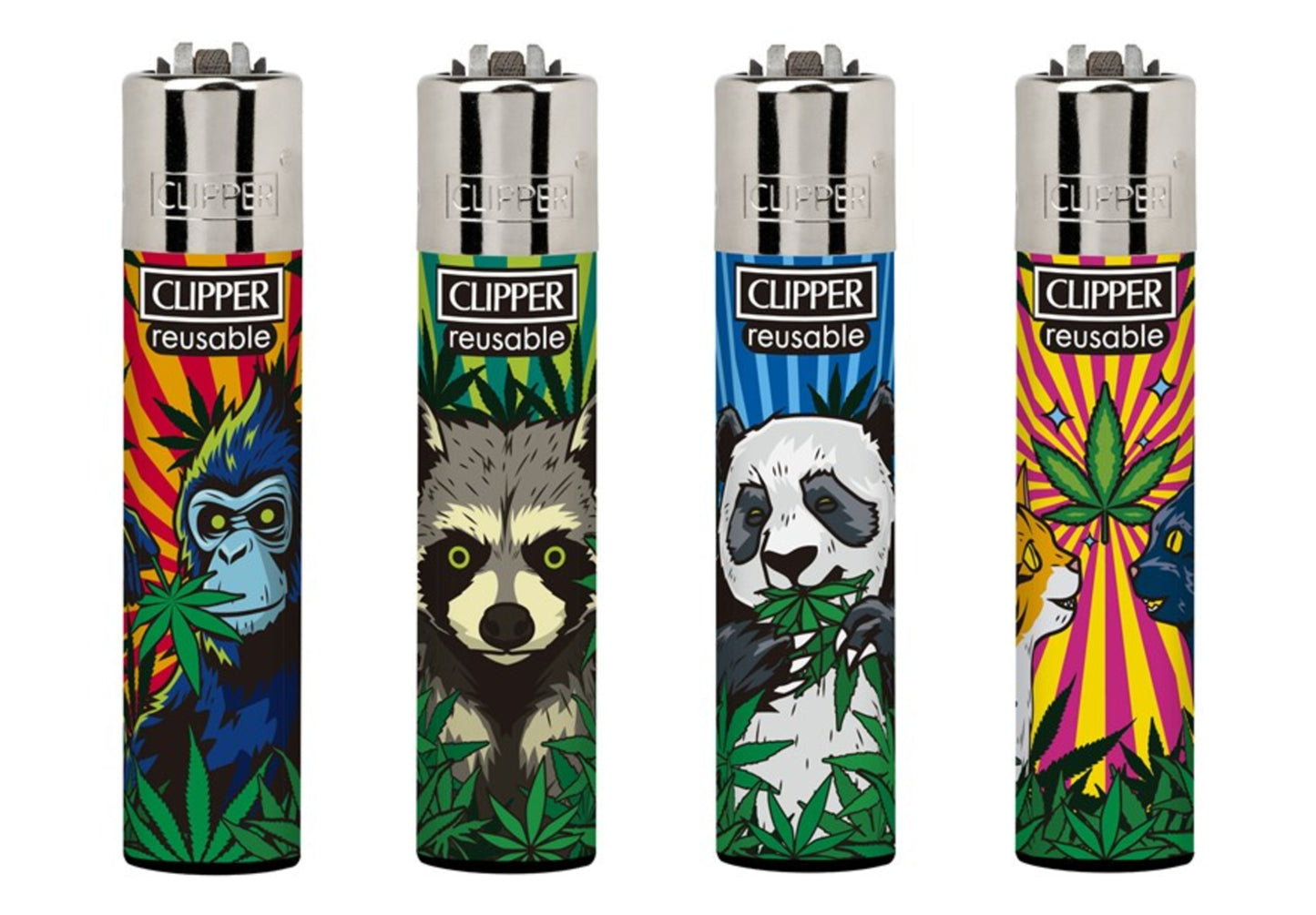 420 Animals RARE Clipper Lighters Funny Cool Clippers Lighter Refillable Gas