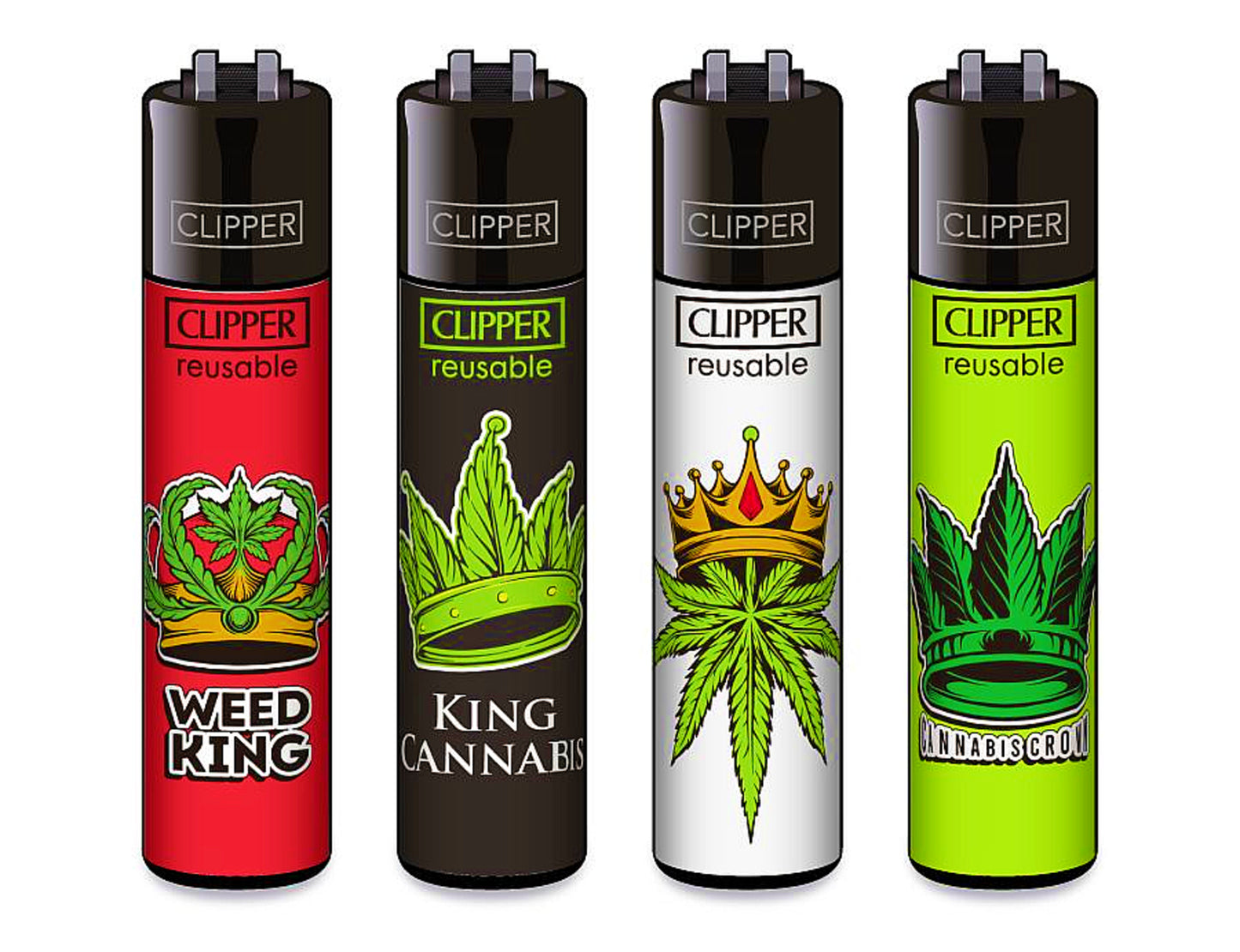 Weed King Clipper Lighters Rare 420 Cool Funny Clippers Lighter Gas Stoner