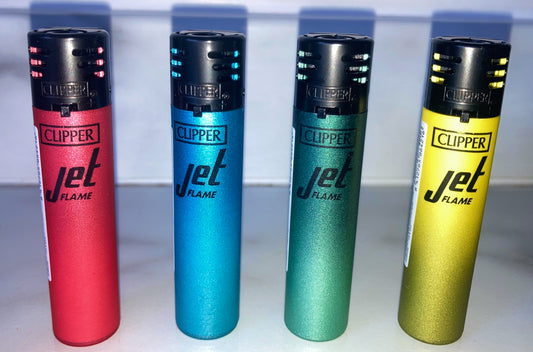 Jet Flame Colour Fade RARE Clipper Lighters Windproof Cool Clippers Gas