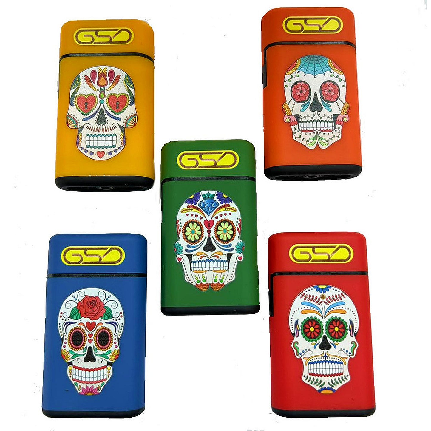 Mexican Sugar Skull Windproof Jet Flame Lighter Zippo 420 GSD Refillable Gas
