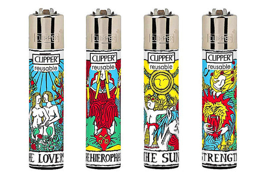 Tarot Cards RARE Clipper Lighters Funny Cool Clippers Lighter Gas Colourful