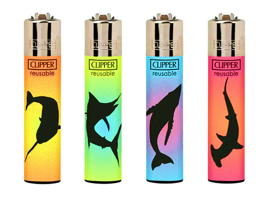 Sea Life Rare Clipper Lighters Funny Cool Clippers Colourful Fish Shark Whale