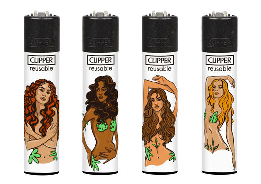 4 x Mary Janes Rare Clipper Lighters Funny Cool Clippers Girls 420 Gas
