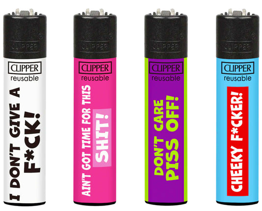 RARE Rude Words Clipper Lighters Naughty Funny Cool Clippers Gas Refillable