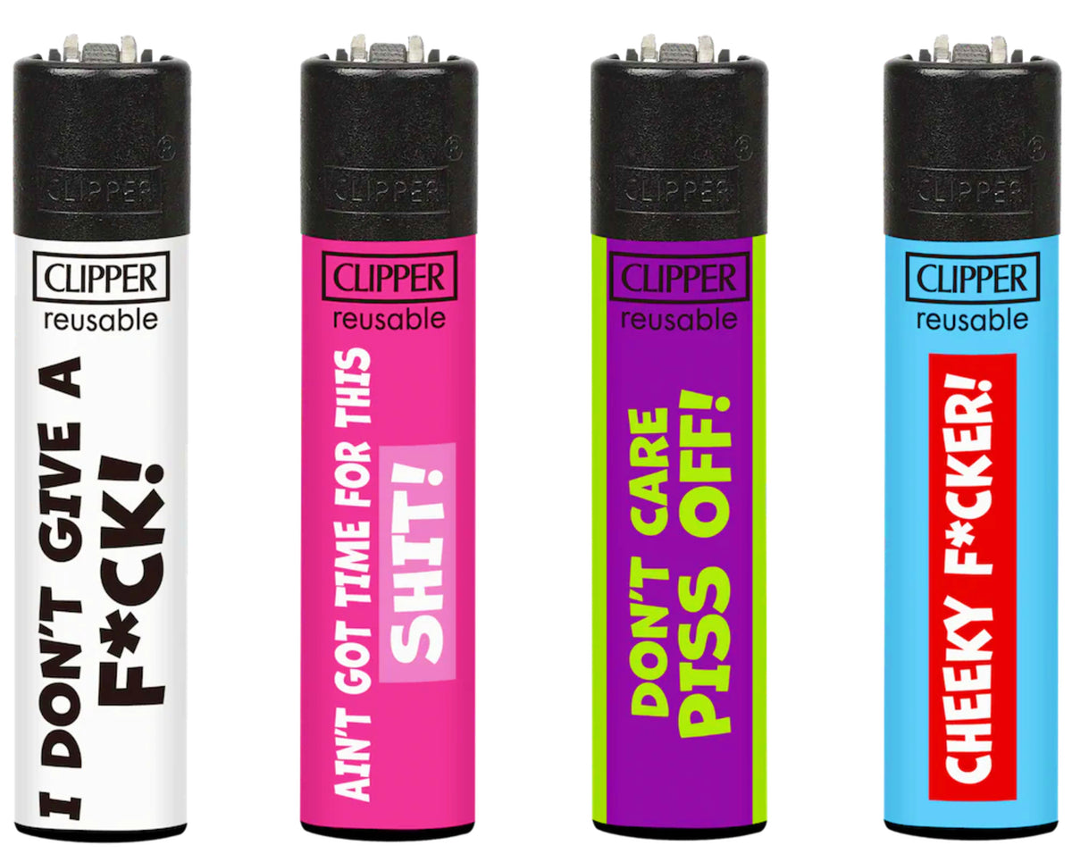 RARE Rude Words Clipper Lighters Naughty Funny Cool Clippers Gas Refillable