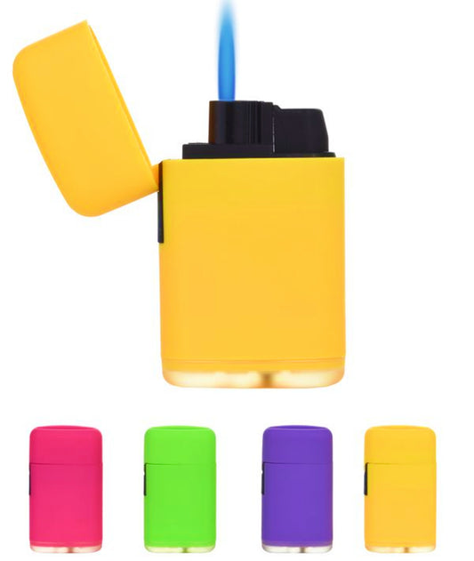Capsule Rubber Jet Flame PROF Windproof Lighters Rare Colourful Gas Refillable