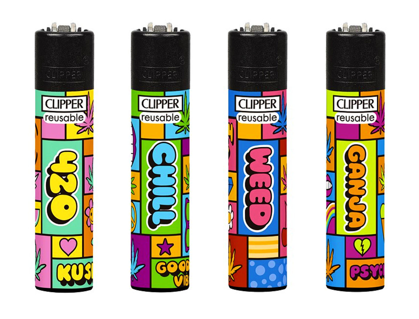 POP Weed RARE Clipper Lighters Funny Cool Clippers Colourful Lighter Gas 420