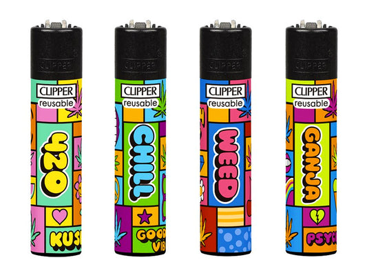 POP Weed RARE Clipper Lighters Funny Cool Clippers Colourful Lighter Gas 420