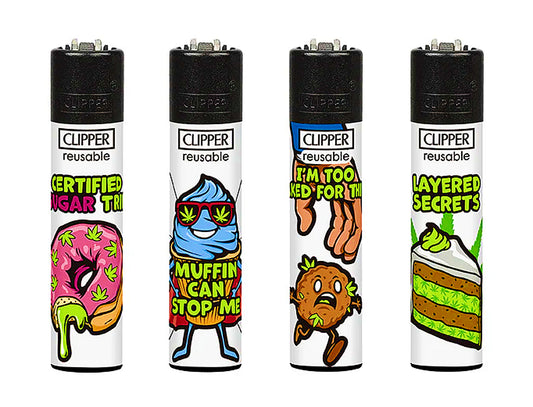 Baked Treats RARE Clipper Lighters Funny Food Cool Clippers Colourful Gas 420