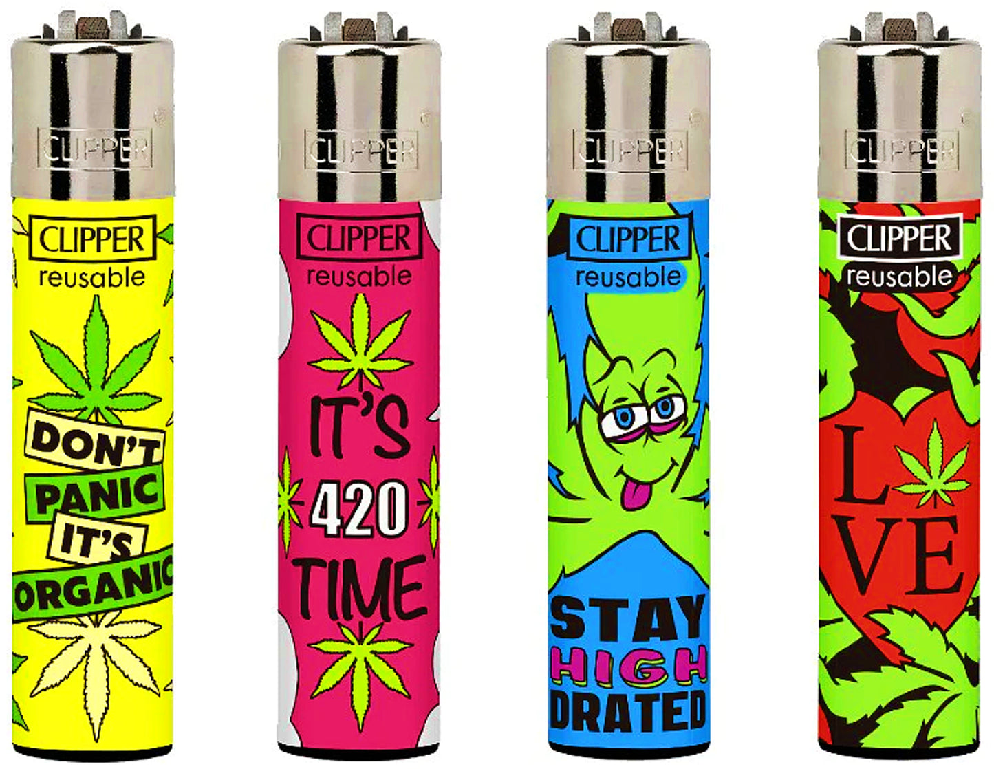 Rare Organic Weed Leaves Clipper Lighters 420 Cool Clippers Lighter Gas Stoner