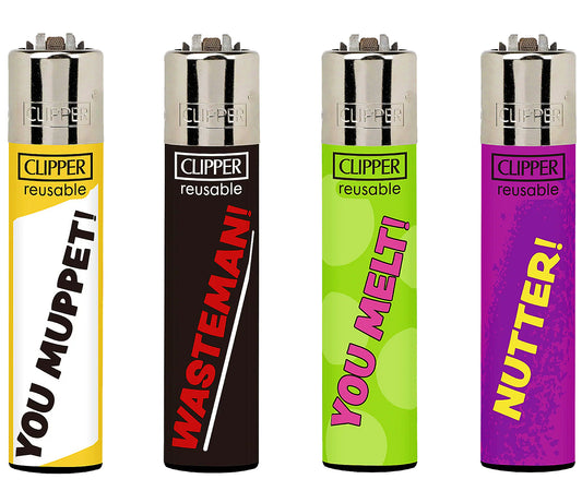 RARE Rude Words Clipper Lighters Naughty Funny Cool Clippers Colourful Gift