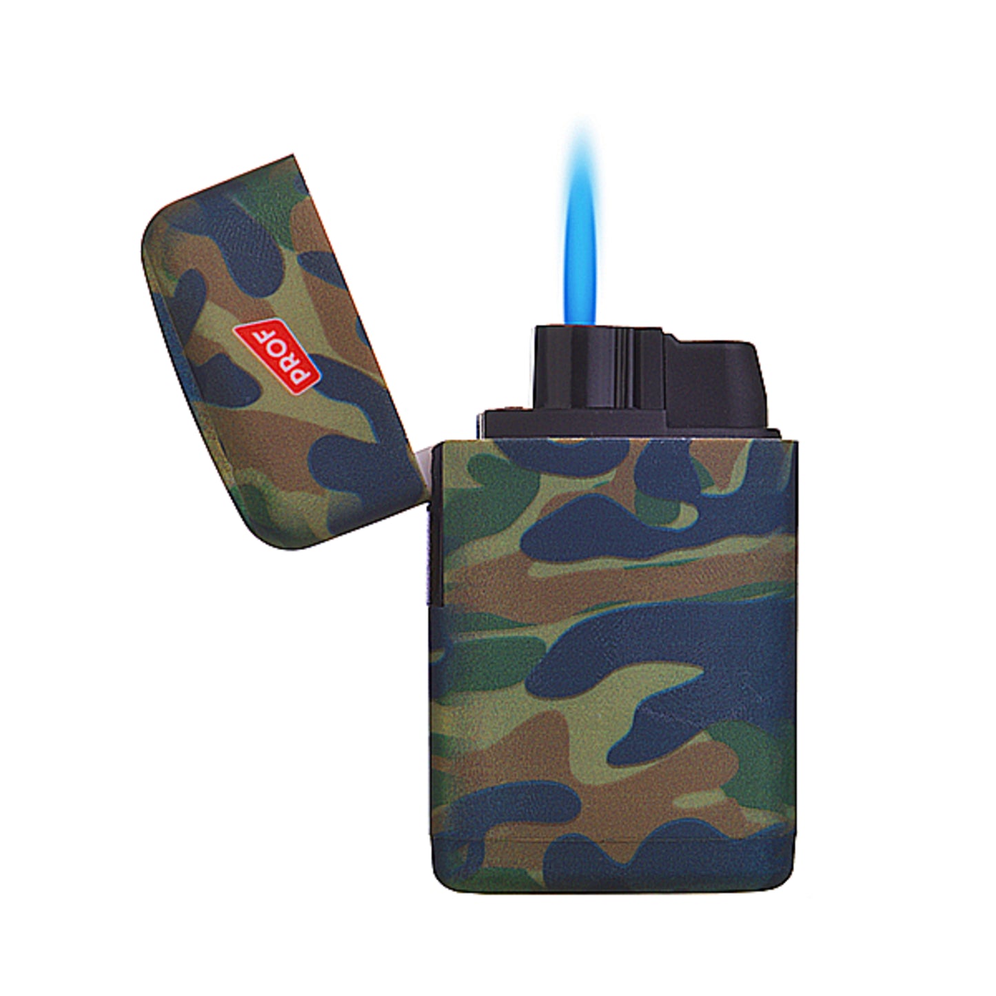 Camo PROF Windproof Jet Flame Lighter Camouflage Cool Rare Clipper Camping Gas