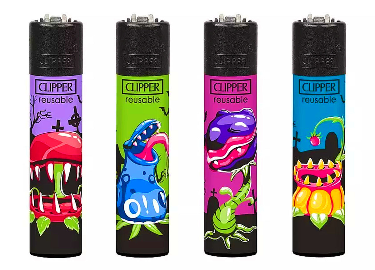 Monster Venus Fly Traps RARE Clipper Lighters Funny Cool Clippers Halloween Gas