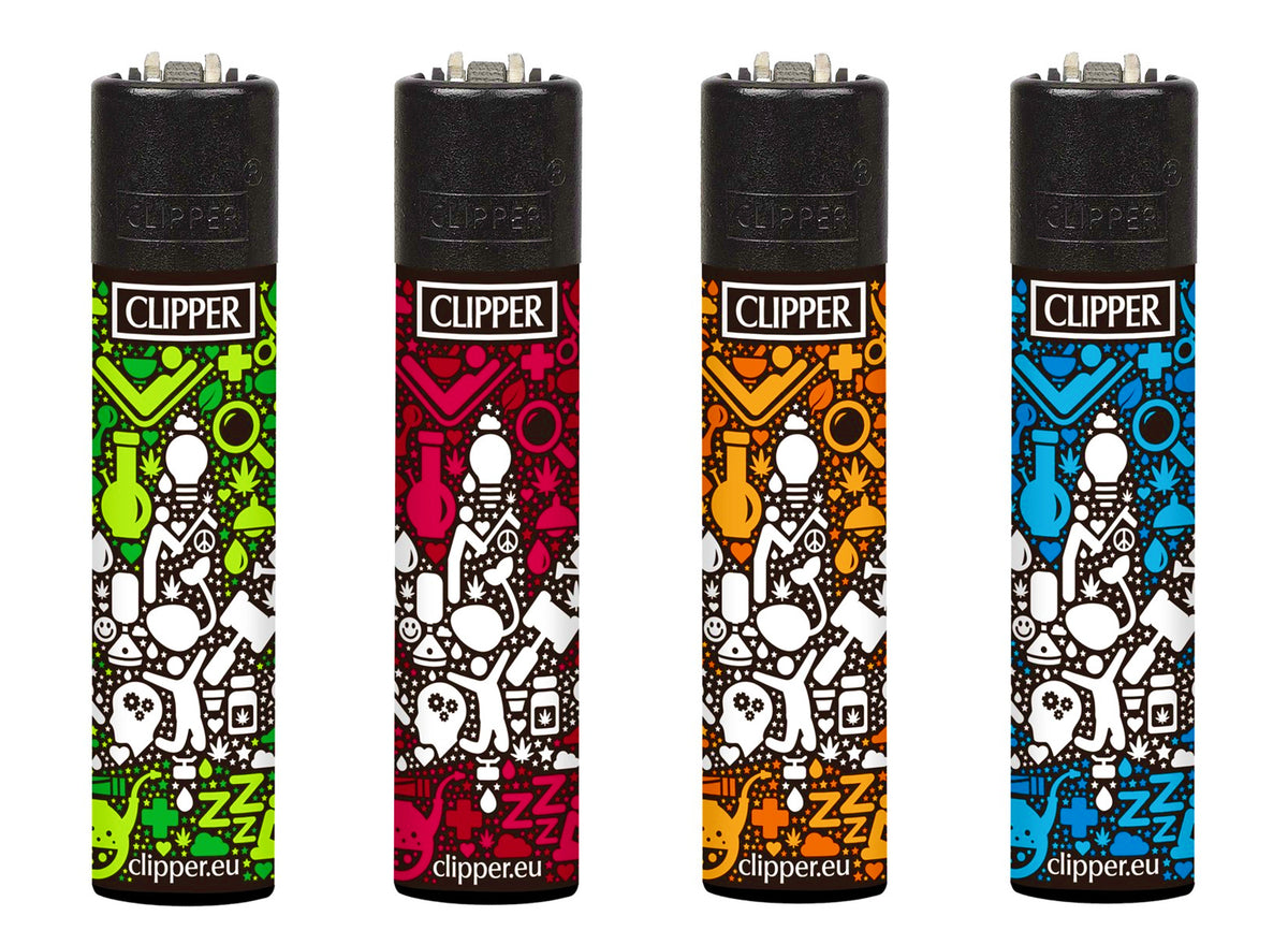 Psychedelic Weed Leaves Clippers Lighters 420 Cool Clipper Lighter Rare Stoner